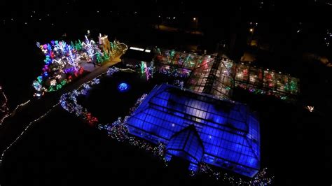 Stan Hywet Hall and Gardens Deck the Hall 2014 Christmas Lights Drone Aerial Video - YouTube