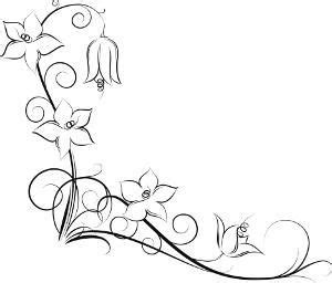 Flower Vine Outline Designs