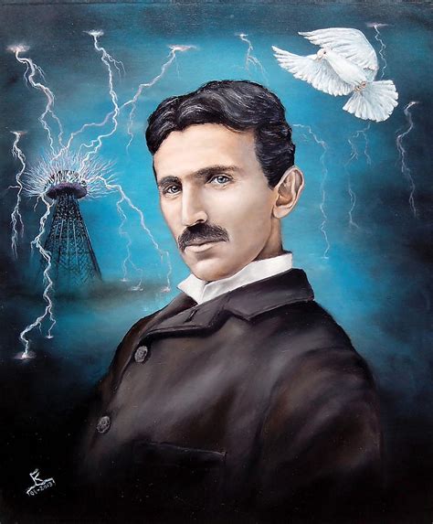 Nikola Tesla Painting