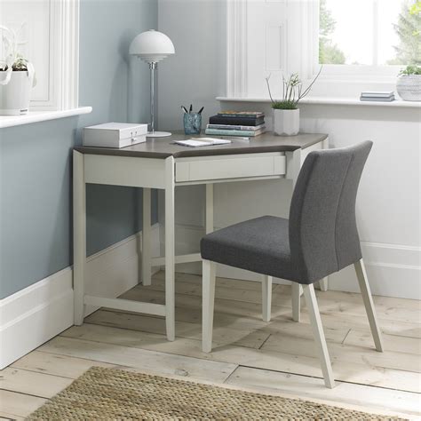 Bergen Grey Washed Oak & Soft Grey Corner Desk | Home Office - Bentley ...