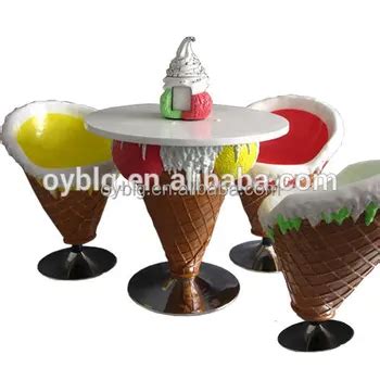 Colorful Ice Cream Shop Theme Furniture Table And Chairs - Buy ...