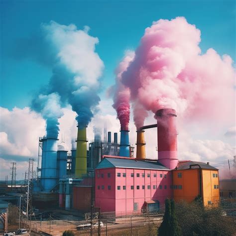 Premium AI Image | Environmental pollution caused by smoke emissions ...