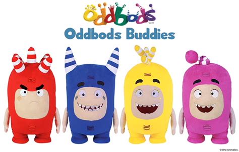 Uiuoutoy Oddbods Toys Pogo Fuse Bubbles Slick Zee Jeff Newt Plush Set ...