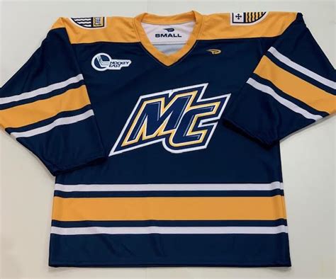 Adult Navy Hockey Jersey | Merrimack College Bookstore