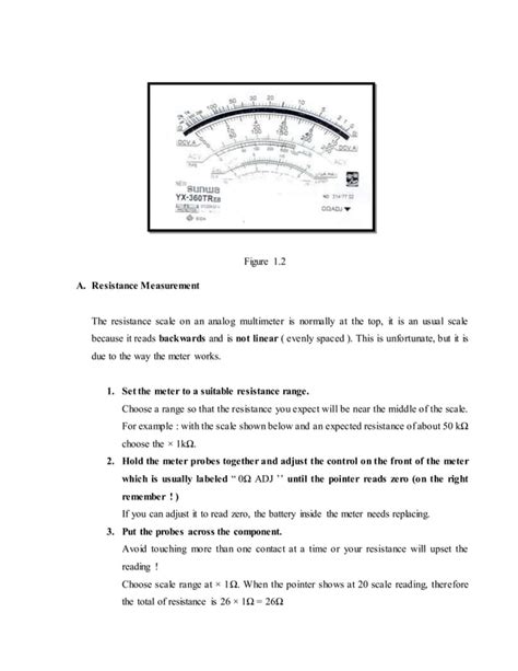 Lab 2 multimeter