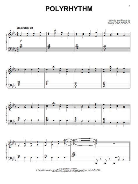 Perfume: Polyrhythm - Piano | Sheetmusicdirect.com
