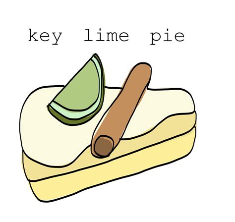 Elma's Kitchen: Key Lime Pie Illustration