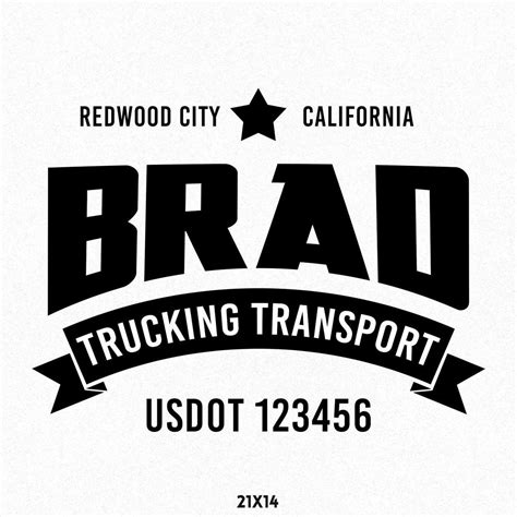 Custom Company Name Truck Decal, 2 Pack – US Decals