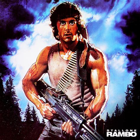 Rambo First Blood Movie Poster (24 X 36 Inch 61 X 91 Cm) Unframed ...