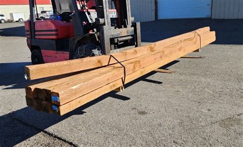 Tryans Online Auction & Auction Center - (Bunk #9) - 4x4x12 Pressure Treated Lumber - 9pcs.