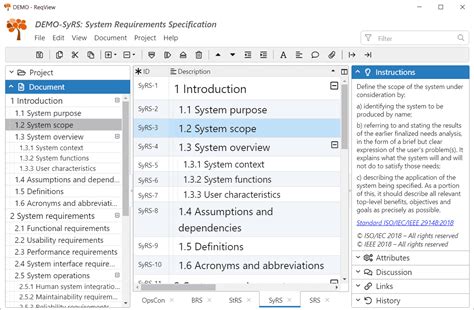 Software Requirements Specification Template