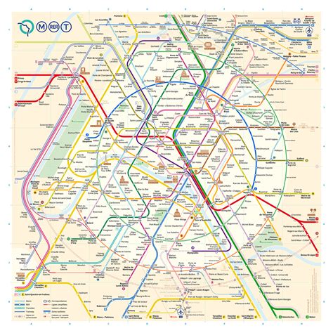 The New Paris Metro Map