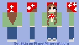 Mushroom girl Minecraft Skin