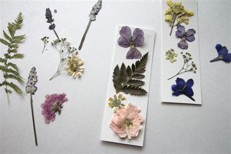 Pressed Flower Bookmarks - Aberle Home