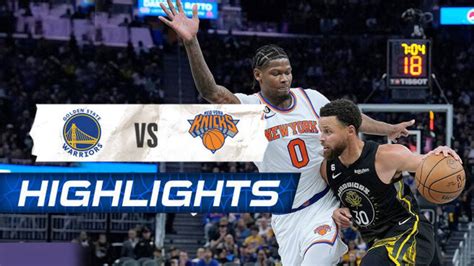 Watch Highlights - New York Knicks Vs Golden State Warriors Video ...