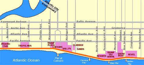 Atlantic City Boardwalk Shops Map - 02/2022