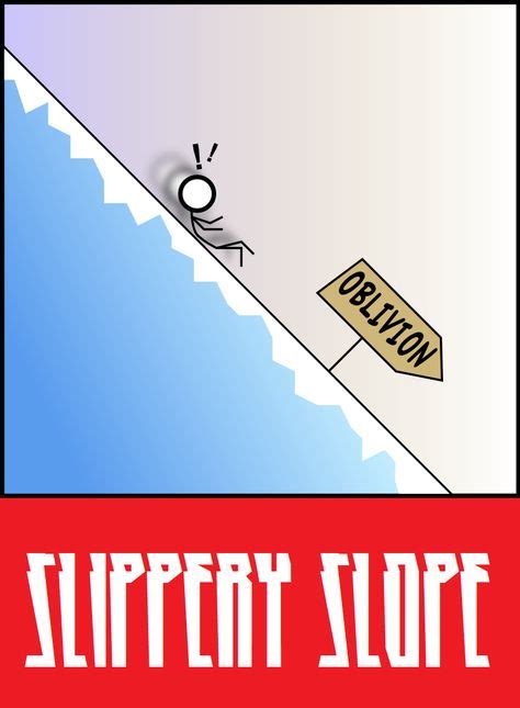 Slippery Slope (Fallacy) | Logical fallacies, Slopes, Slippery