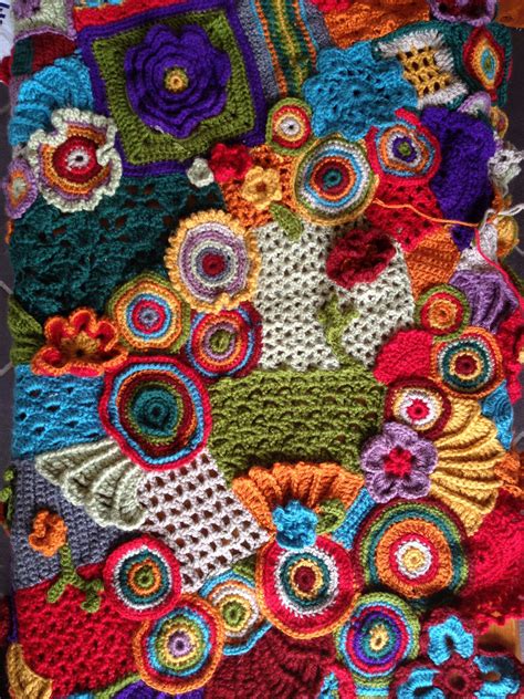 The eternally growing scrumble sampler | Crochet art, Form crochet, Crochet crafts