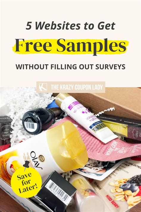 Free Samples - How to Get Free Samples by Mail | Free samples by mail, Free paint samples, Free ...