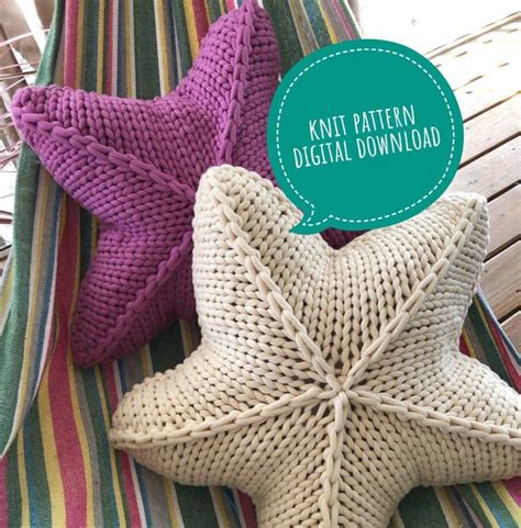 Knit Star Pillow Pattern Digital Download Knit Star Pillow - Etsy ...