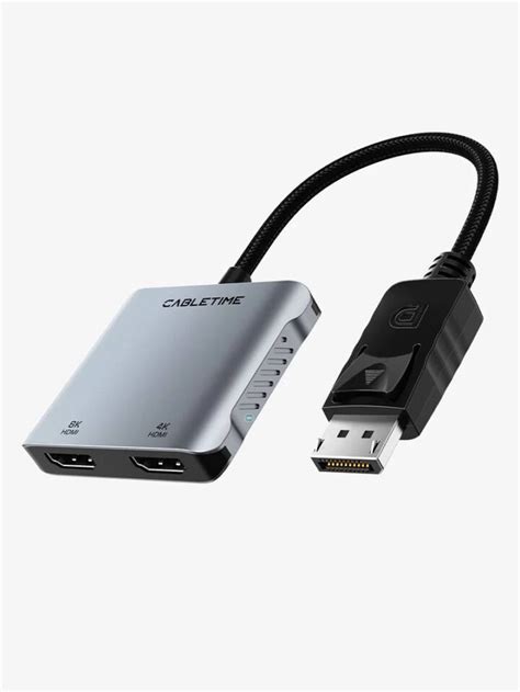 8K DisplayPort To Dual HDMI Adapter For 4K Dual Monitor - Quantum Tech