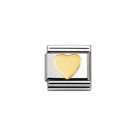 Nomination Classic Gold Heart Charm 030116/02 - Jewellery from Lowry ...