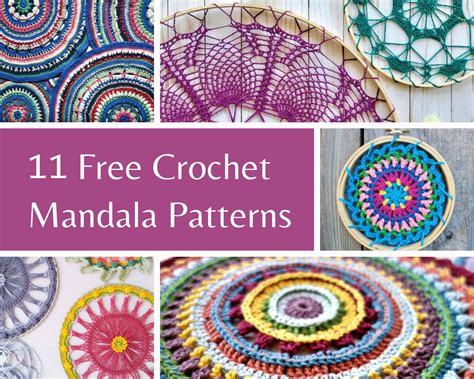 11 Free Beautiful Crochet Mandala Patterns - Made by Gootie