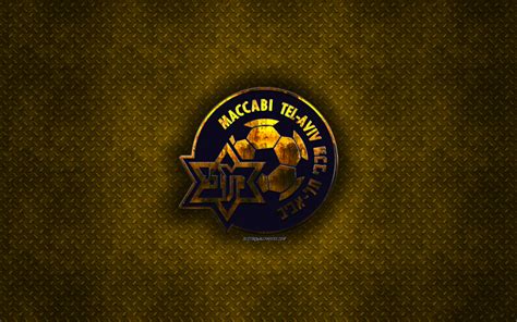 Download wallpapers Maccabi Tel Aviv FC, Israeli football club, yellow ...