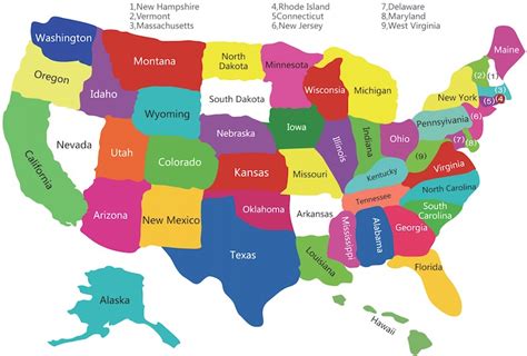 Exploring The Map Of Fifty States: A Guide To The United States - Map ...