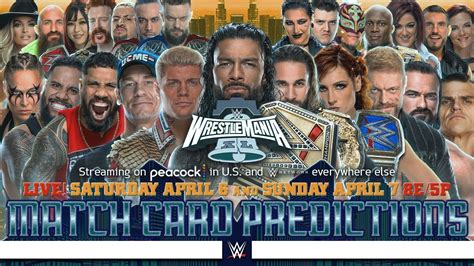 WWE WrestleMania 40 - Early Card [v4] - YouTube