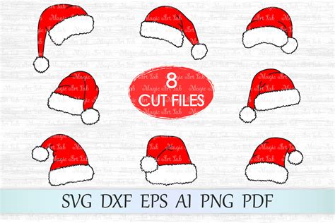 Santa Hat SVG, Christmas SVG (Graphic) by MagicArtLab · Creative Fabrica