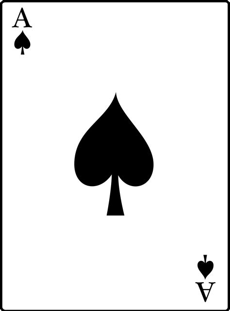 Clipart - Ace of Spades