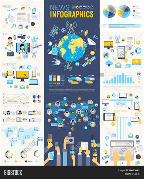 News Infographic Set Vector & Photo (Free Trial) | Bigstock