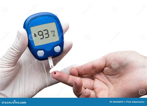 Doctor Making Blood Sugar Test. Stock Image - Image: 34556893