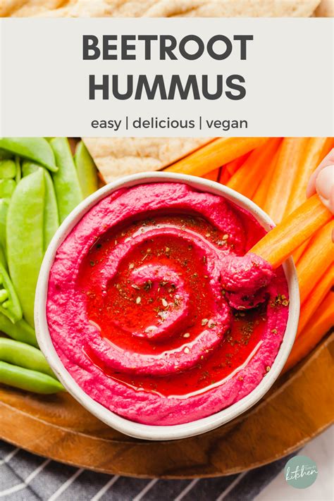 Beetroot Hummus - The Live-In Kitchen