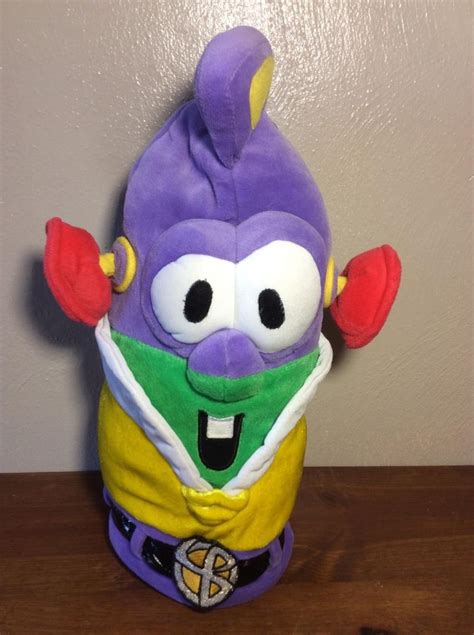 Rare VEGGIETALES Larry Boy Cucumber Reversible Talking Plush Stuffed Animal | #1789382847