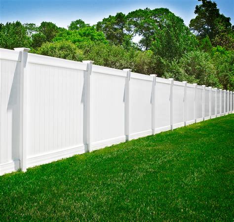 PVC Vinyl White Privacy Fence from Illusions Vinyl Fence - Traditional - Landscape - New York ...