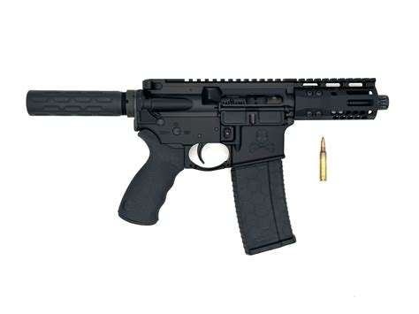 Sam Diego AR15 Pistol, 5.56 NATO, 4.75", Privateer - Anodized Black ...