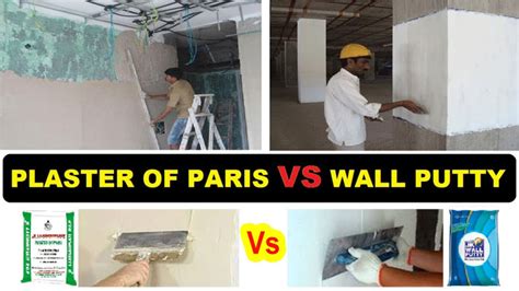 Plaster of Paris Vs Putty | Wall Putty or Plaster of Paris