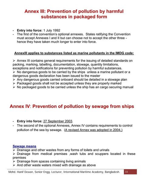 A Short Note on MARPOL Regulations