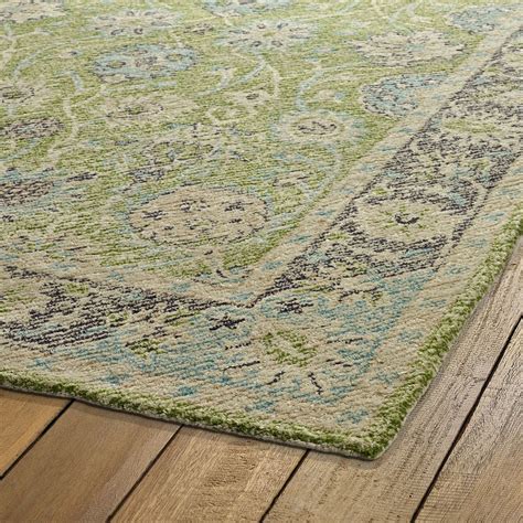 Kaleen Weathered WTR0896 Lime Green Area Rug | Free Shipping