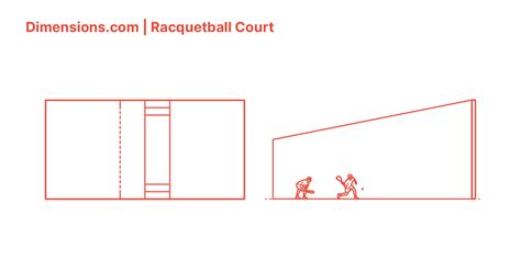 Racquetball Court Dimensions & Drawings | Dimensions.com