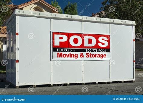 PODS Moving And Storage Cube Editorial Photo - Image: 61626041