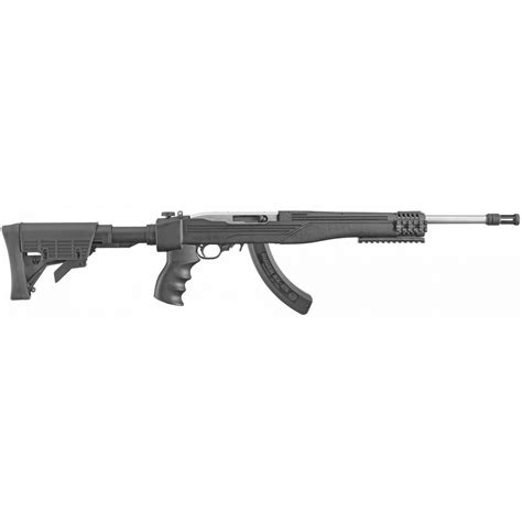 Ruger 10/22 Tactical Stainless - Black Folding Stock 22LR · DK Firearms