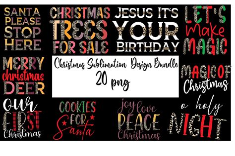 Christmas Sublimation Bundle Bundle · Creative Fabrica