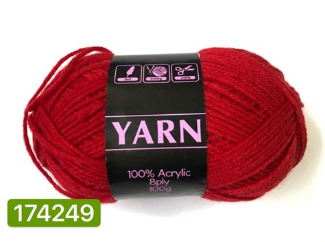 Knitting Yarn Dark Red 100g – Discount Hut Jamison