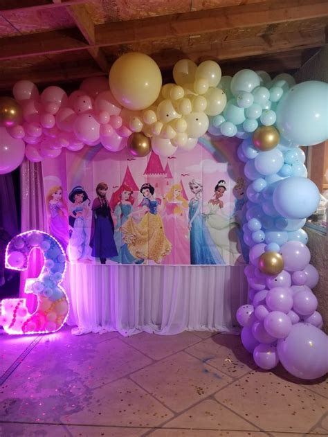 Disney princess party | Princess theme birthday party, Princess ...