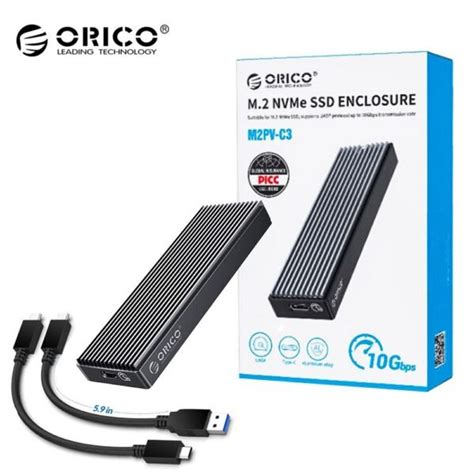 ORICO M.2 NVMe SSD Enclosure, USB 3.1 Gen 2 (10 Gbps)