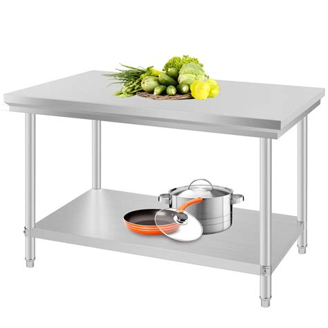 24& X 48& Stainless Steel Kitchen Work Prep Table Storage Space NSF Shelves $87.90 - PicClick