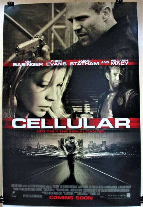 CELLULAR, Original 27x40 DS Movie Poster, Kim Basinger, Chris Evans ...